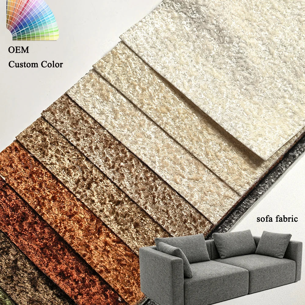 Stretch Sofa Slipcover Fabric 3D Jacquard Knitted Upholstery Material for All-round Furniture - Haida Jacquard Upholstery Fabric