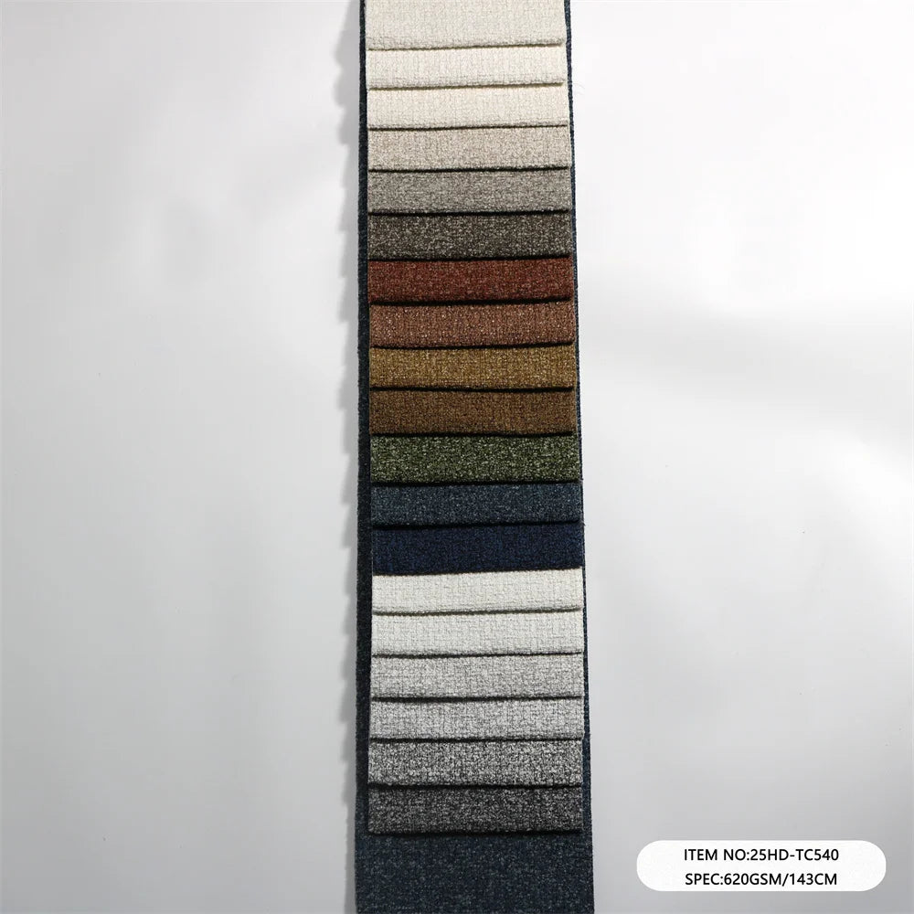Vintage Style Chenille Sofa Fabric Soft Boucle Upholstery Material for Indoor Decoration - Haida Boucle Upholstery Fabric