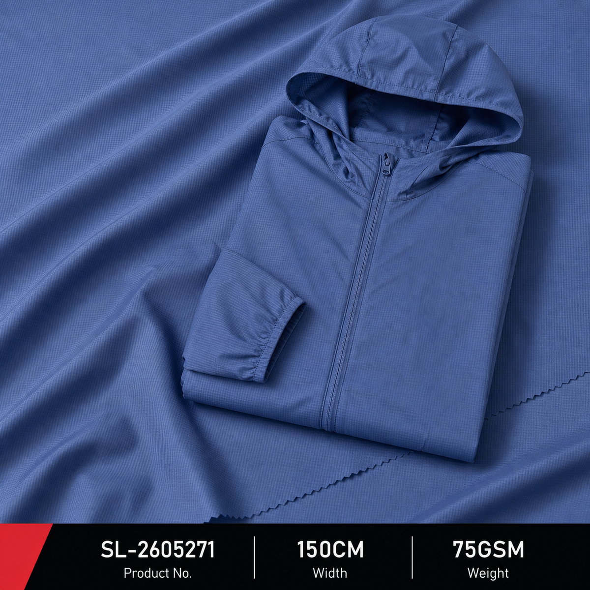 SL 2605271 75D Weft T8 Fine Grid 100 Percent Polyester 75GSM 150CM Lightweight Garment Production Wholesale Apparel Fabric