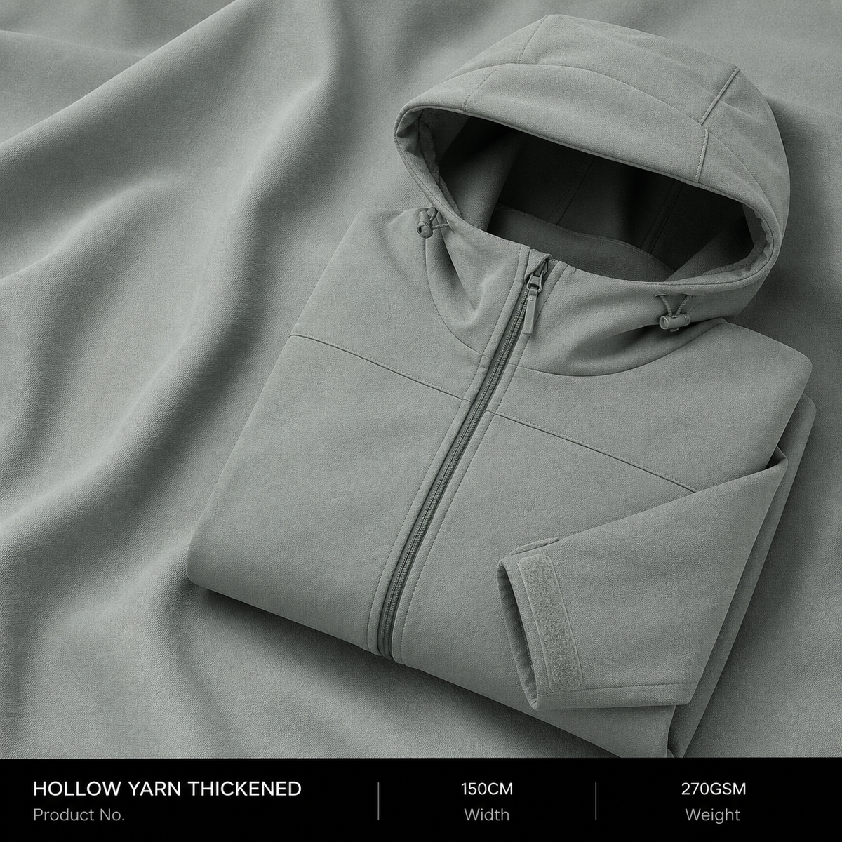 160D Hollow Yarn Stretch Polyester Apparel Fabric 270GSM