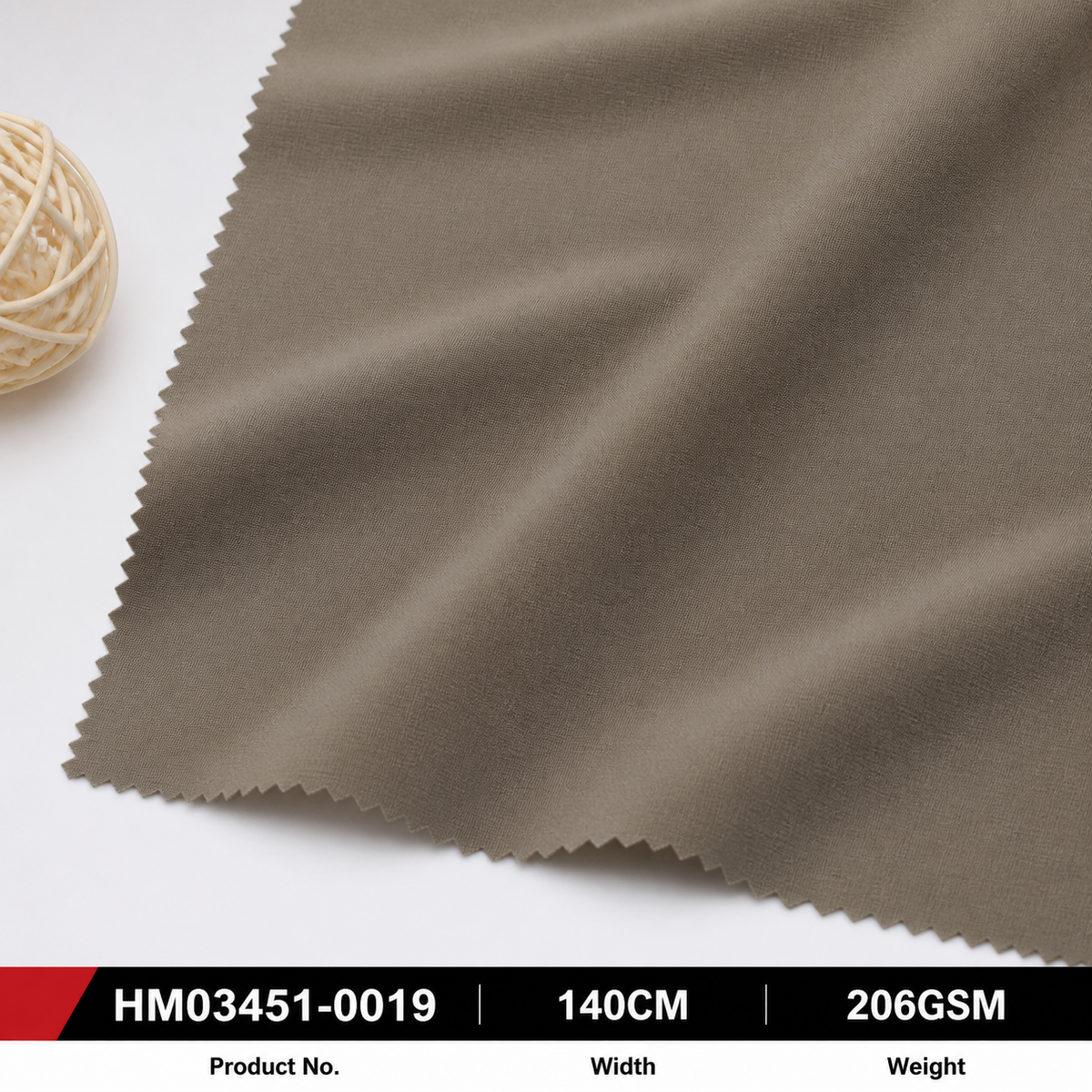 HM03451 0019 32D Conductive Yarn Antistatic Nylon Spandex 206GSM 140CM Resilient Stretch Textured Outdoor Trouser Fabric