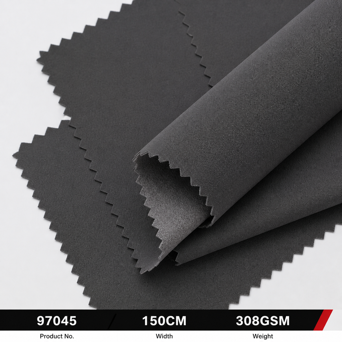 97045 70D Four Way Stretch 100 Percent Polyester 308GSM 150CM Two Layer Horizontal Stripe 160G Polar Fleece Outdoor Fabric