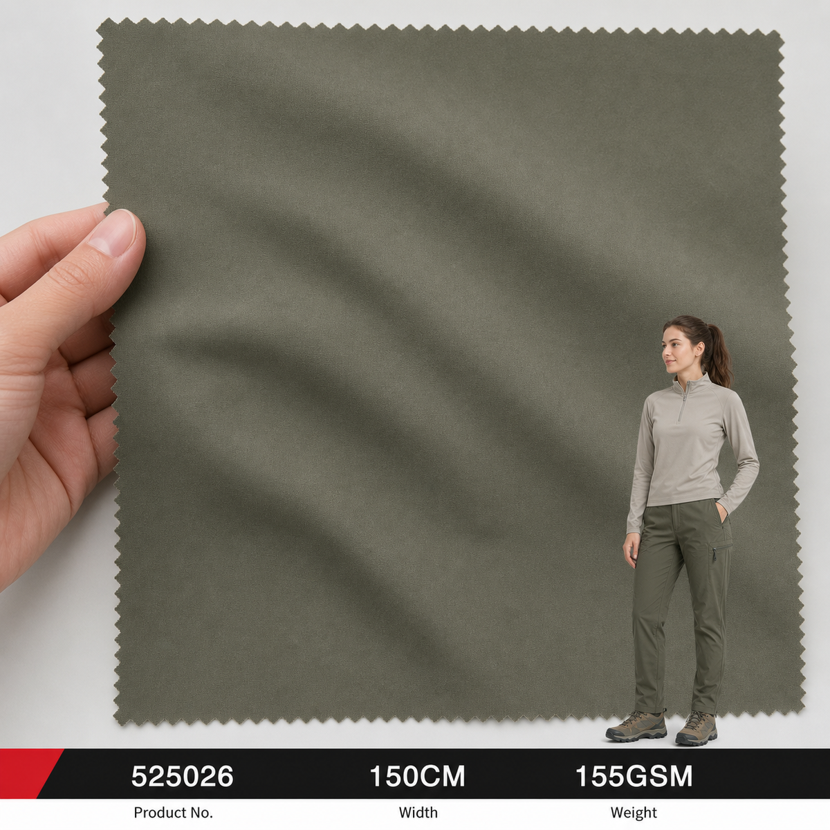 325102 100 Percent Polyester 103GSM 150CM 185 by 91 Density Lightweight Garment Sampling Bulk Production Apparel Fabric