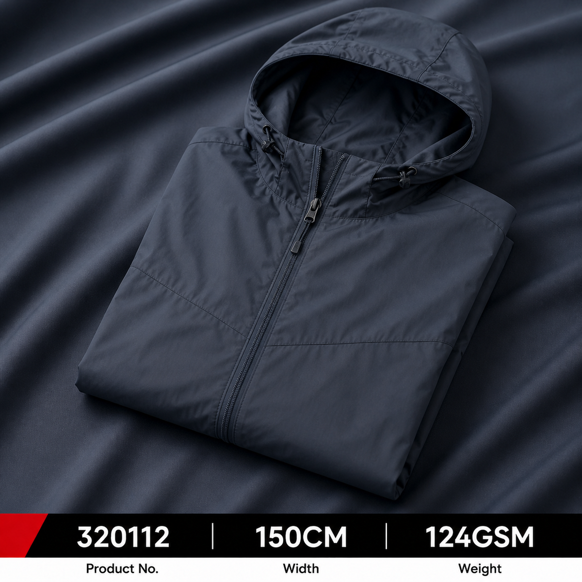 320112 100 Percent Polyester 124GSM 150CM 203 by 127 Density Lightweight Fashion Garment Production Wholesale Apparel Fabric