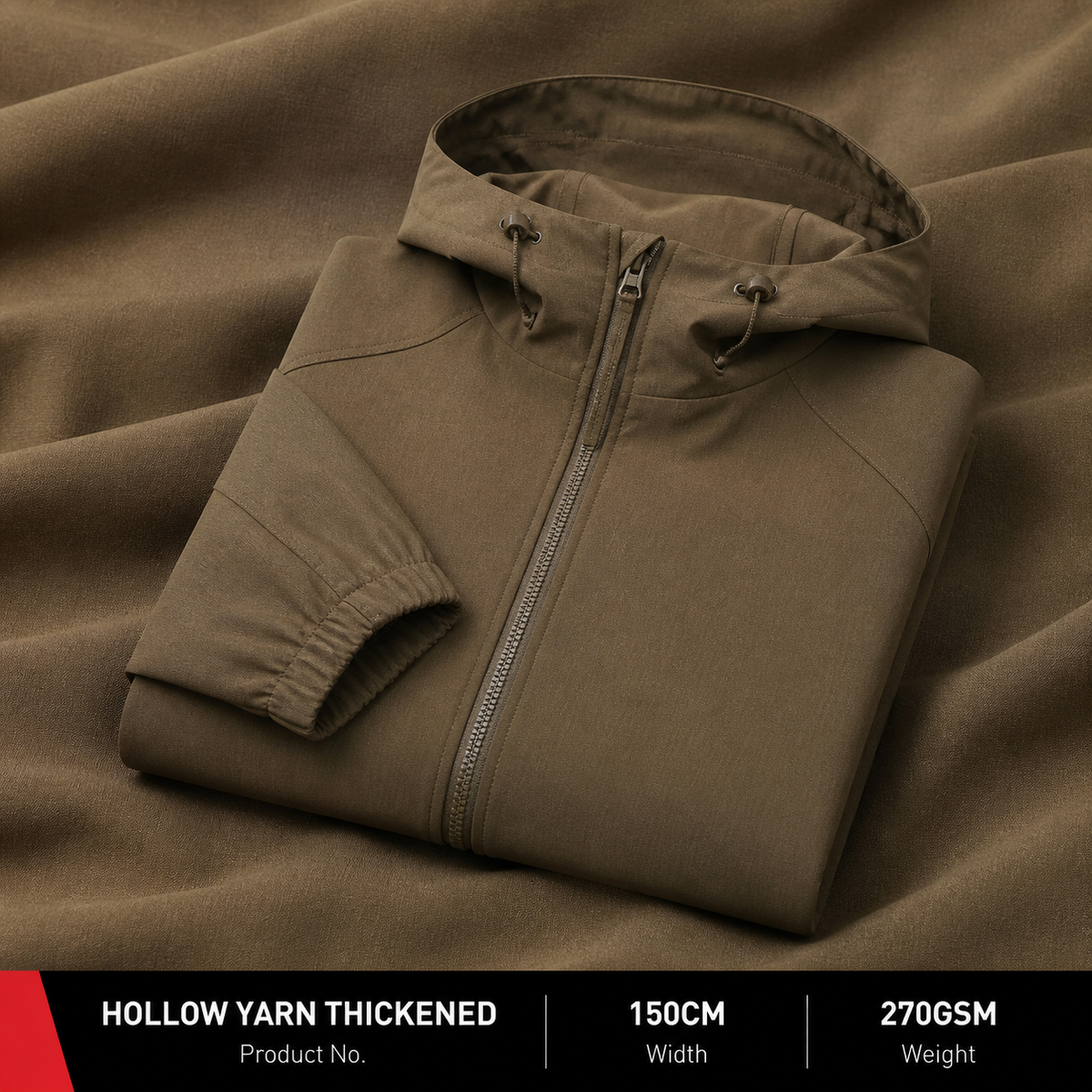 160D by 150D Hollow Yarn Stretch Apparel Fabric 275GSM