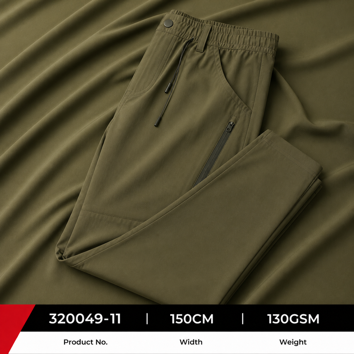 320049 11 87 Percent Nylon 13 Percent Spandex 130GSM 150CM 147 by 106 Density Lightweight Stretch Wholesale Apparel Fabric
