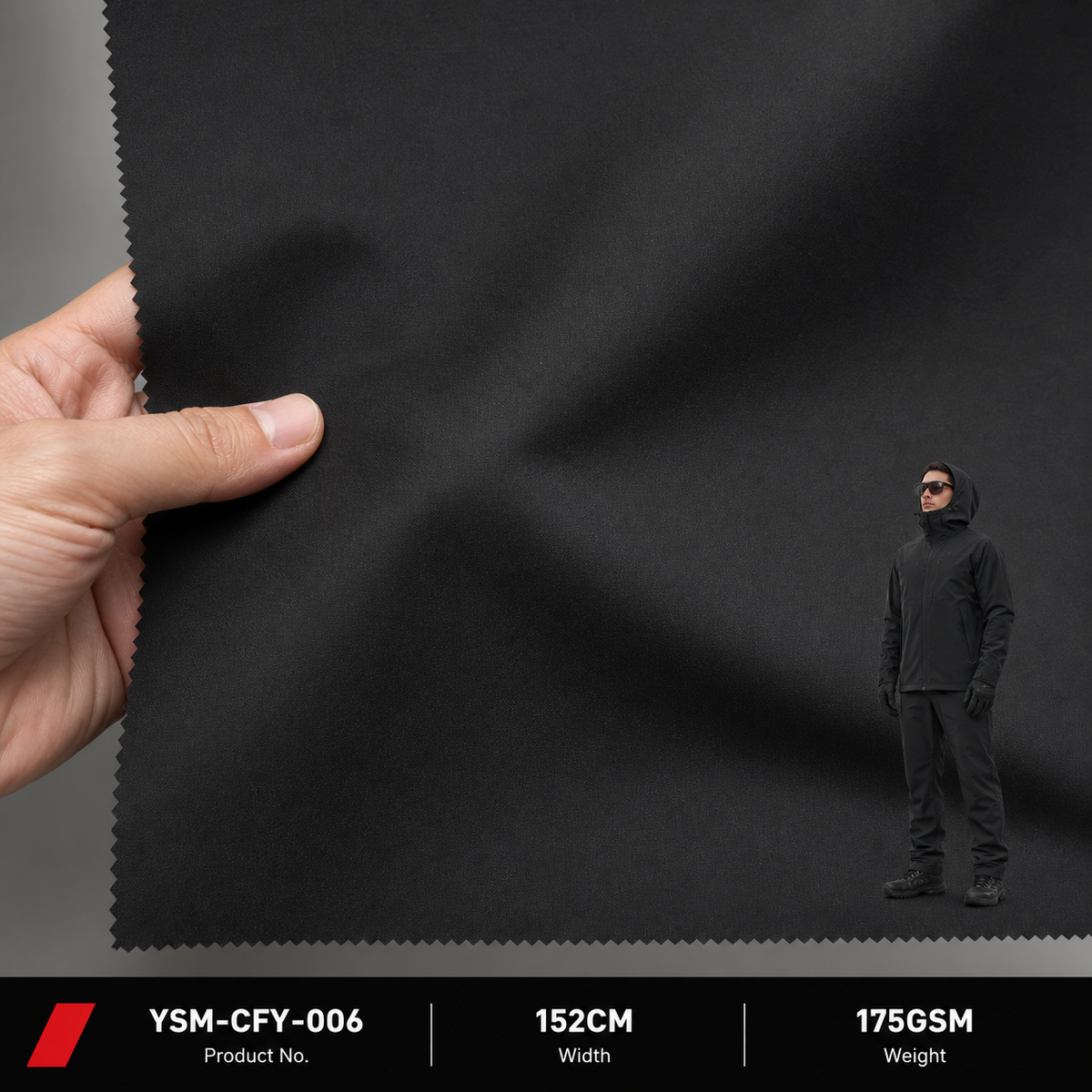 YSM CFY 006 Matte T800 Membrane Coated Fabric 175GSM