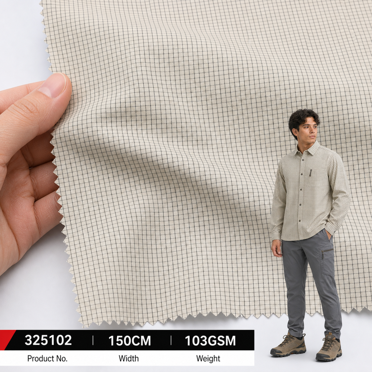 323011 2 84 Percent Nylon 16 Percent Spandex 107GSM 152CM 221 by 120 Density Lightweight Stretch Wholesale Apparel Fabric