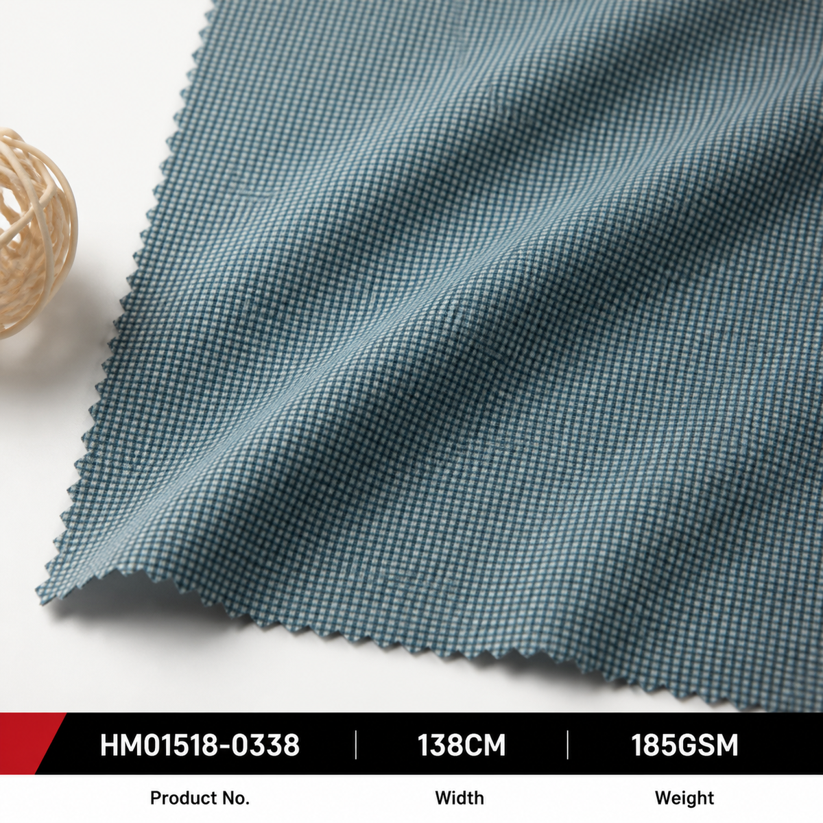 HM01518 0338 Nylon Polyester Spandex 185GSM 138CM Two Tone Jacquard Brushed Soft Stretch C0 Water Repellent Outdoor Fabric