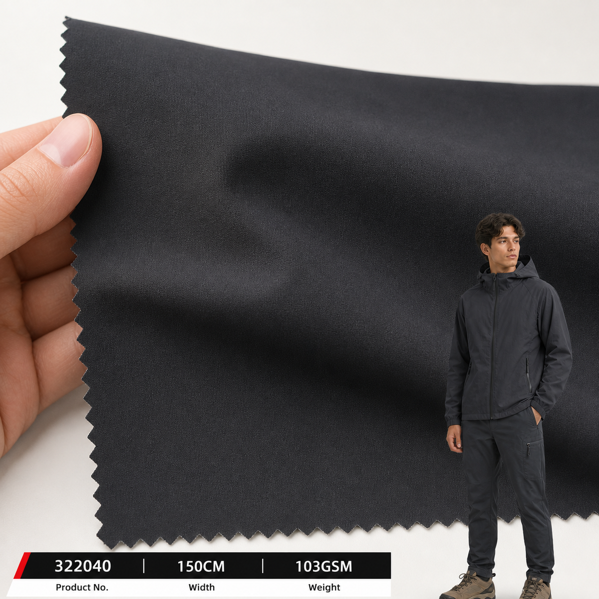 322040 100 Percent Polyester 70GSM 152CM 228 by 200 Density Lightweight Fashion Garment Production Wholesale Apparel Fabric