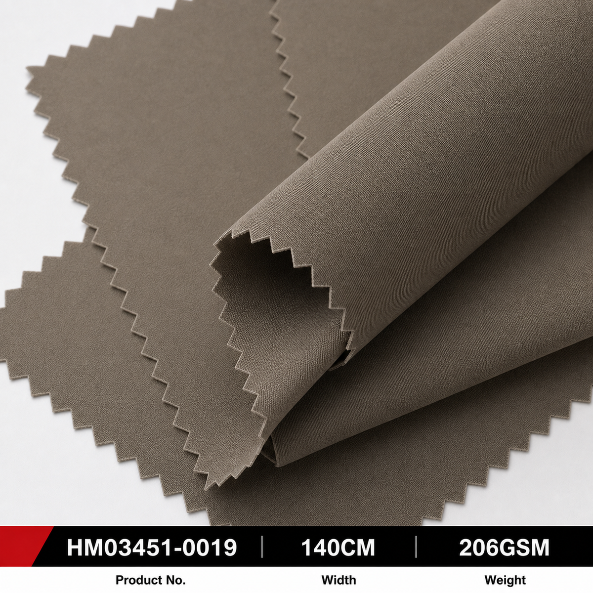 HM03451 0019 32D Conductive Yarn Antistatic Nylon Spandex 206GSM 140CM Resilient Stretch Textured Outdoor Trouser Fabric