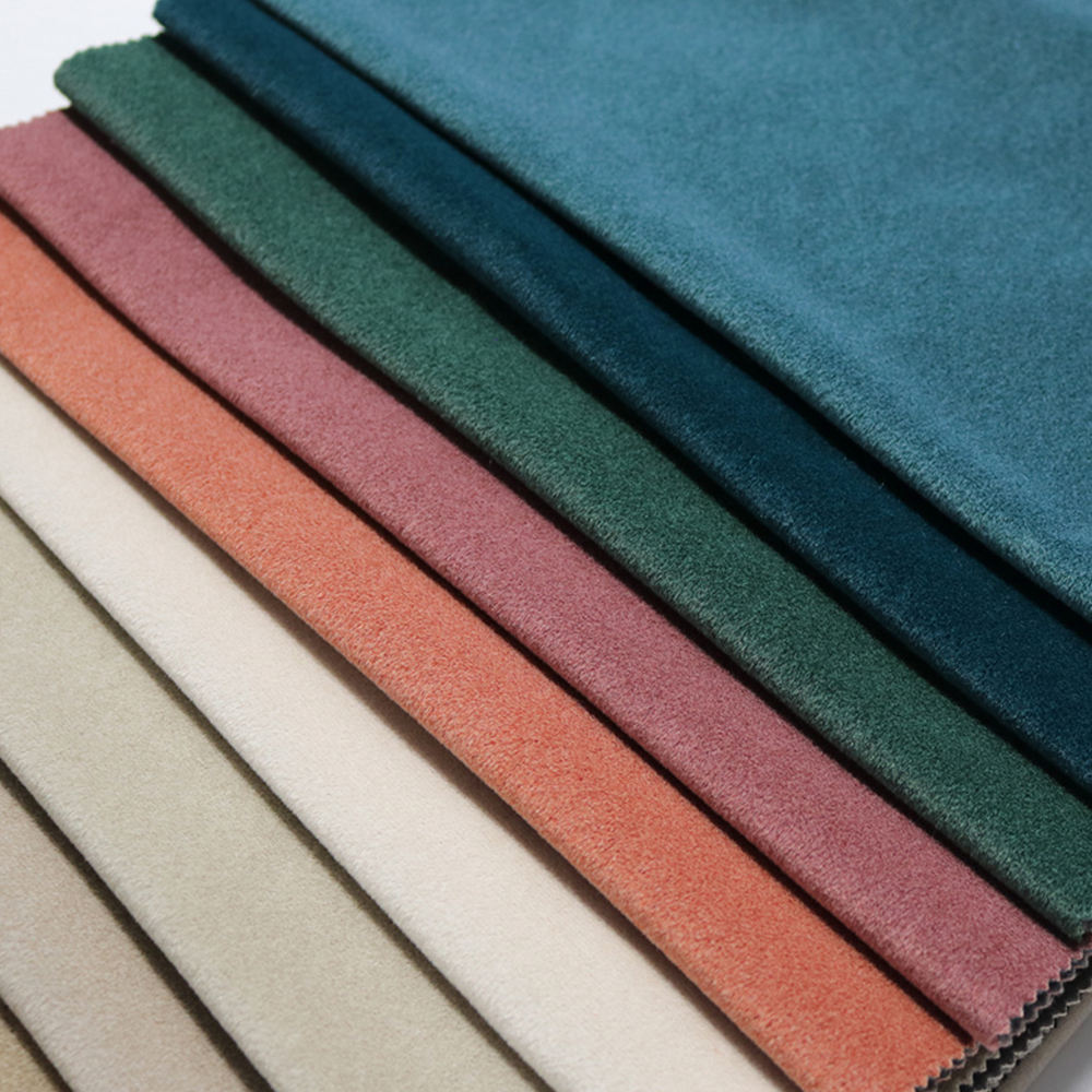 Cationic Mosha Velvet Upholstery Fabric 260 GSM | Factory-Direct | Haida Textile