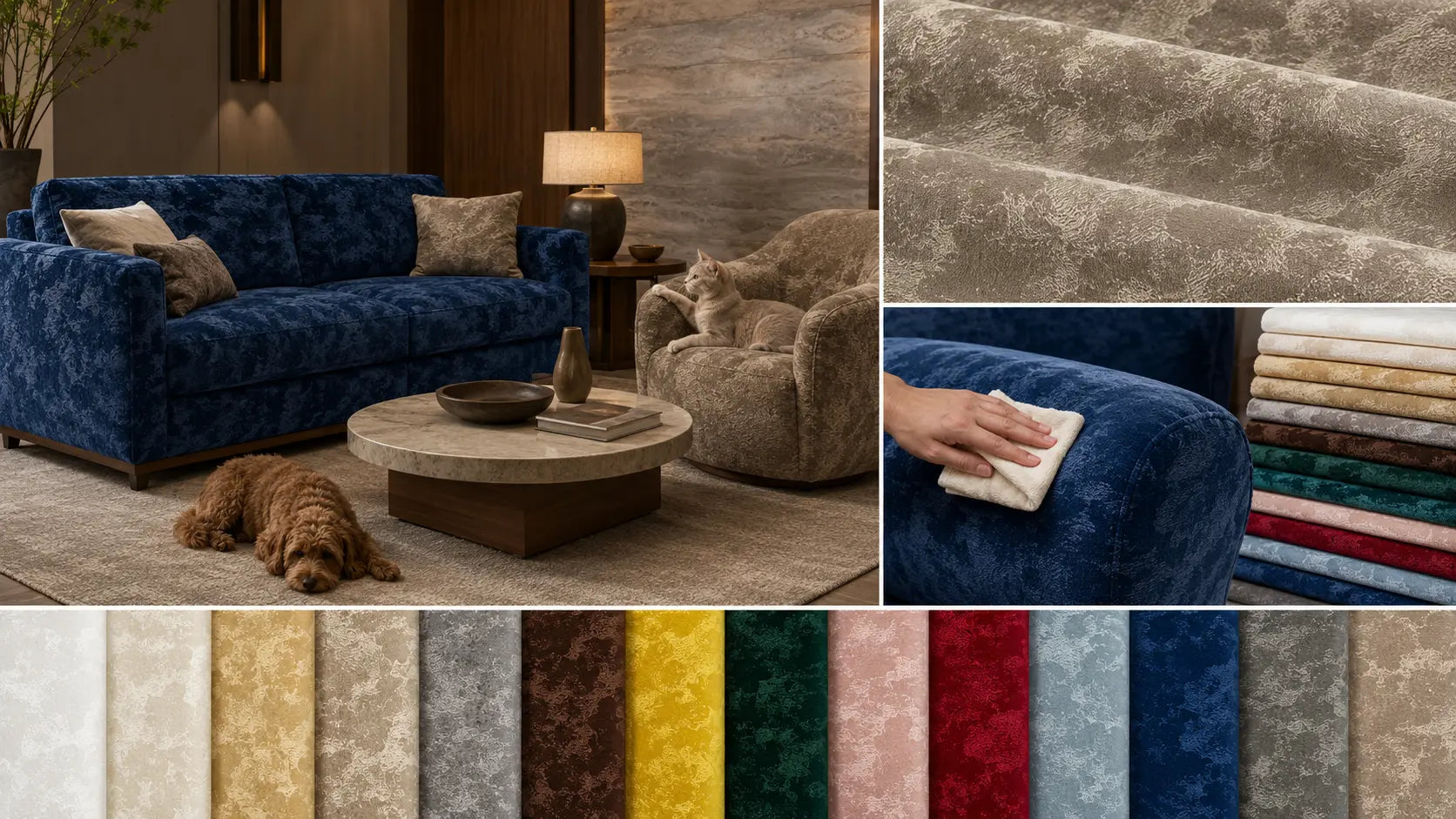 Washed Linen Style Upholstery Fabric