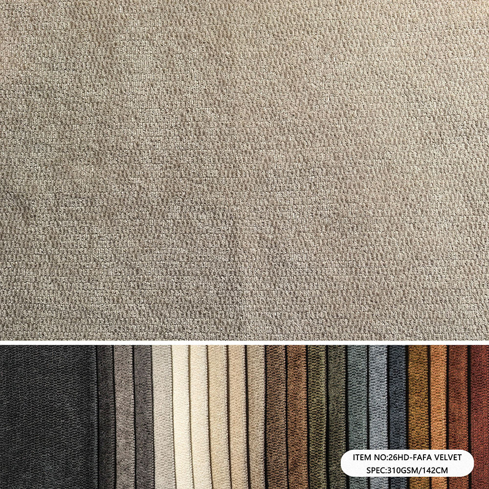 FAFA Velvet Upholstery Fabric 260 GSM | Hospitality Grade | Factory-Direct | Haida Textile