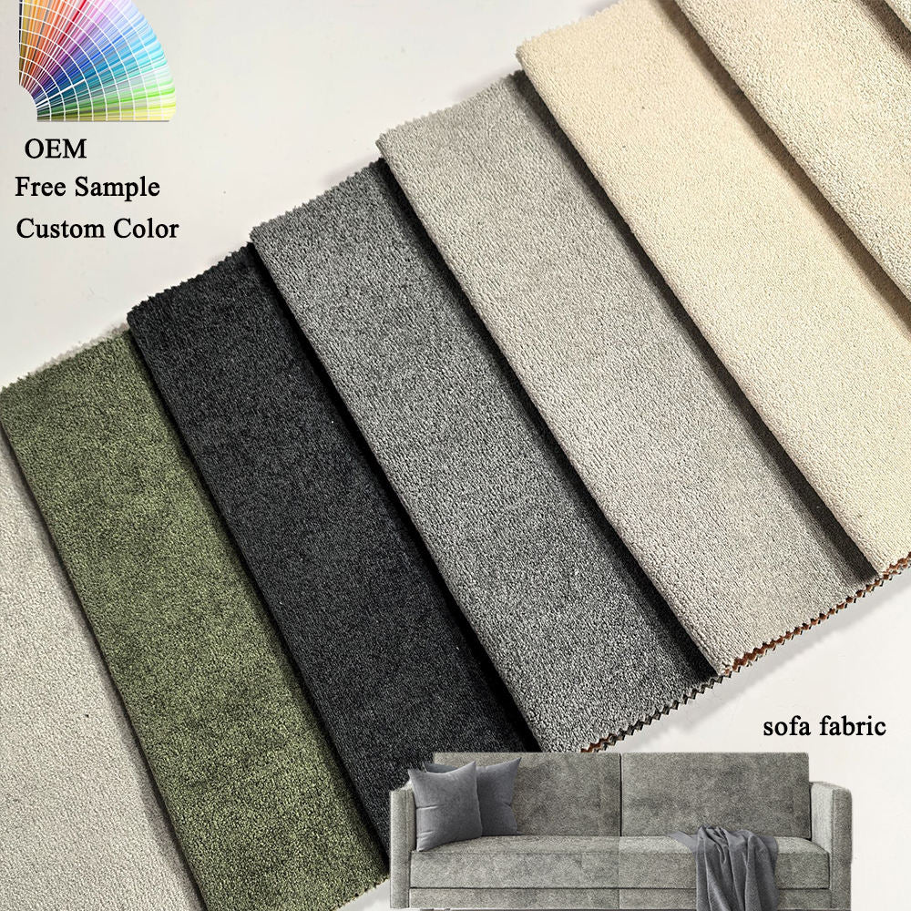 25HD-FXNR002(WP) Faux Chenille Velvet Upholstery Fabric 260GSM | Factory-Direct | Haida Textile