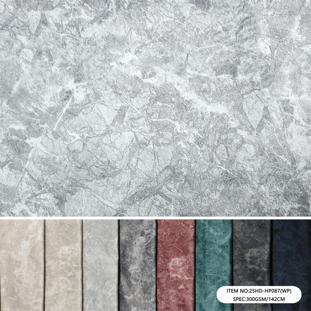 25HD-HP088(WP) High Density Holland Velvet Upholstery Fabric 260 GSM | Printed | Factory-Direct | Haida Textile