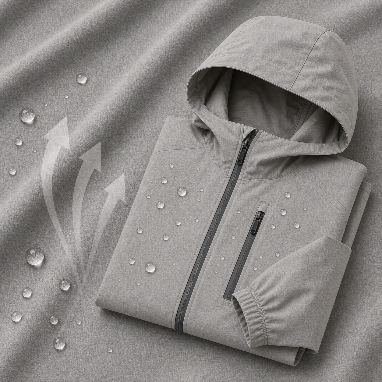 6630F# Nylon Waterproof Breathable PU Laminated Shell Fabric | 360GSM | Factory-Direct | Haida