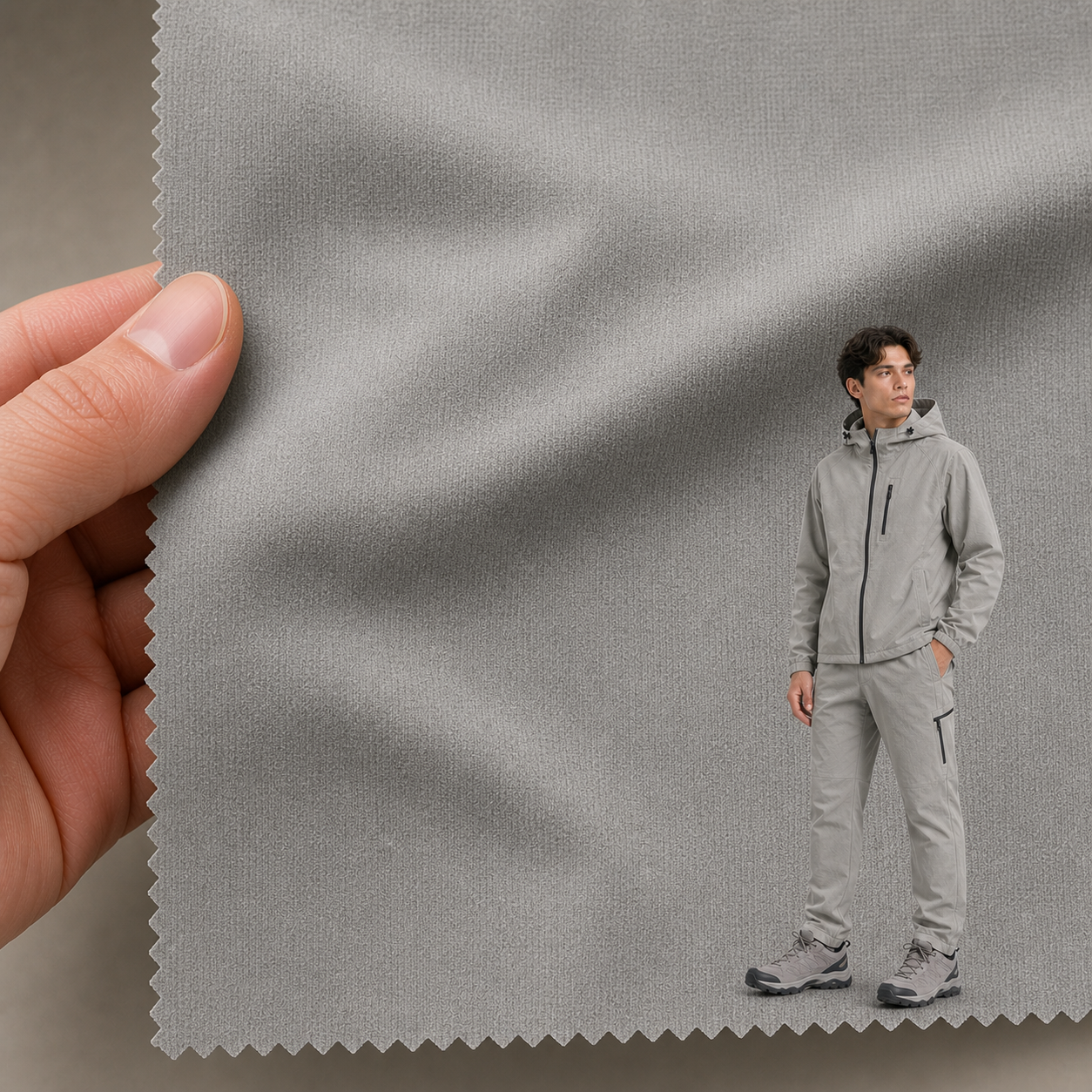 6630F# Nylon Waterproof Breathable PU Laminated Shell Fabric | 360GSM | Factory-Direct | Haida