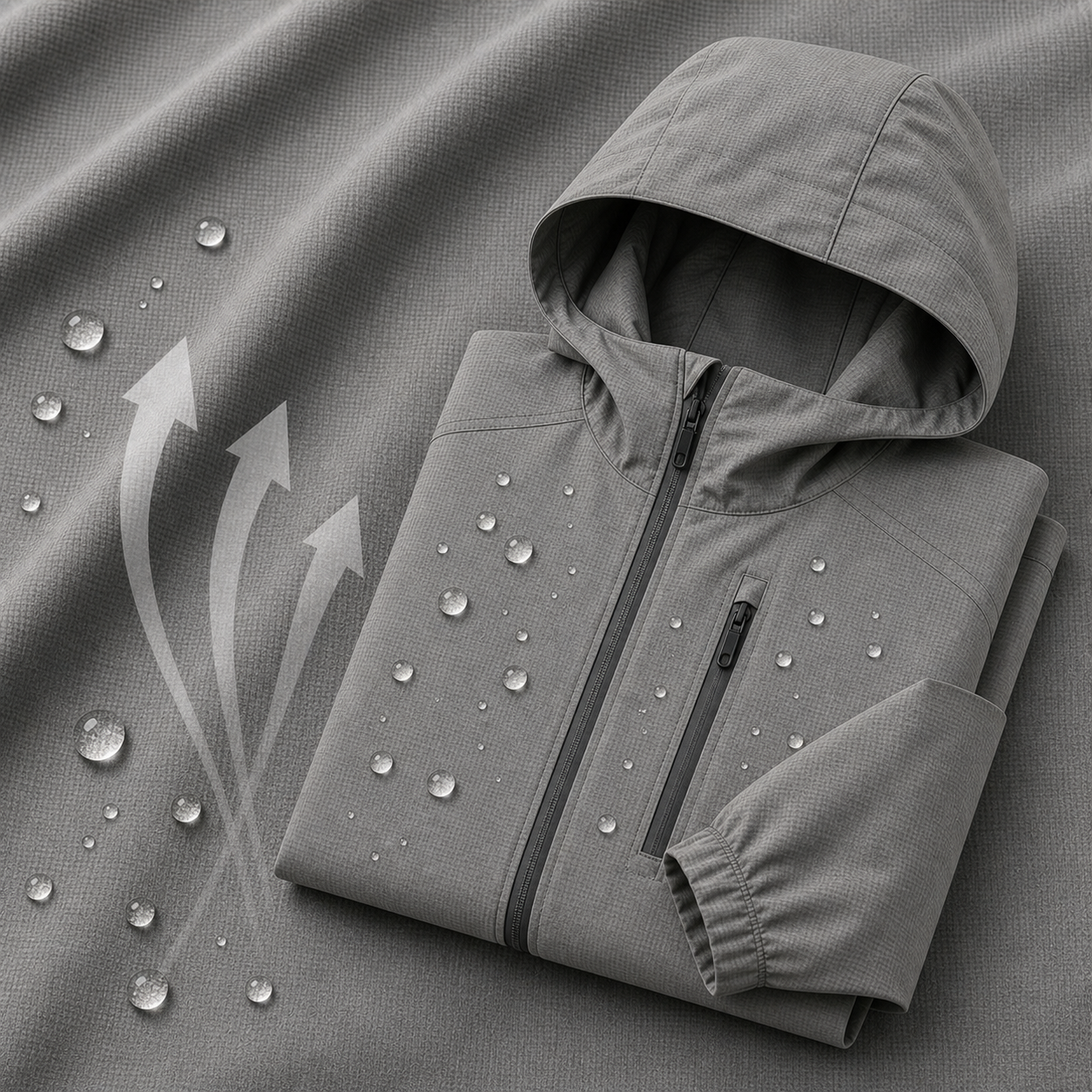 6630L# Lightweight Hard-Shell 3-Layer Nylon Fabric | 84GSM | Factory-Direct | Haida
