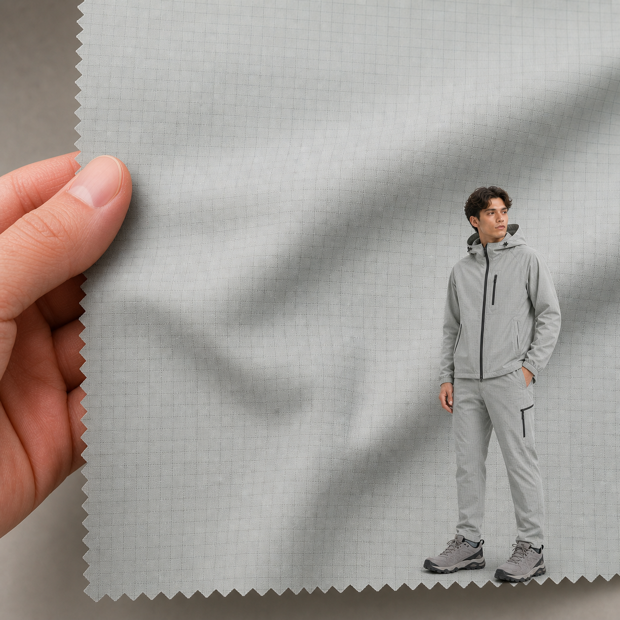 8500F Nylon TPU Laminated Down-Proof Waterproof Shell Fabric | 360GSM | Factory-Direct | Haida