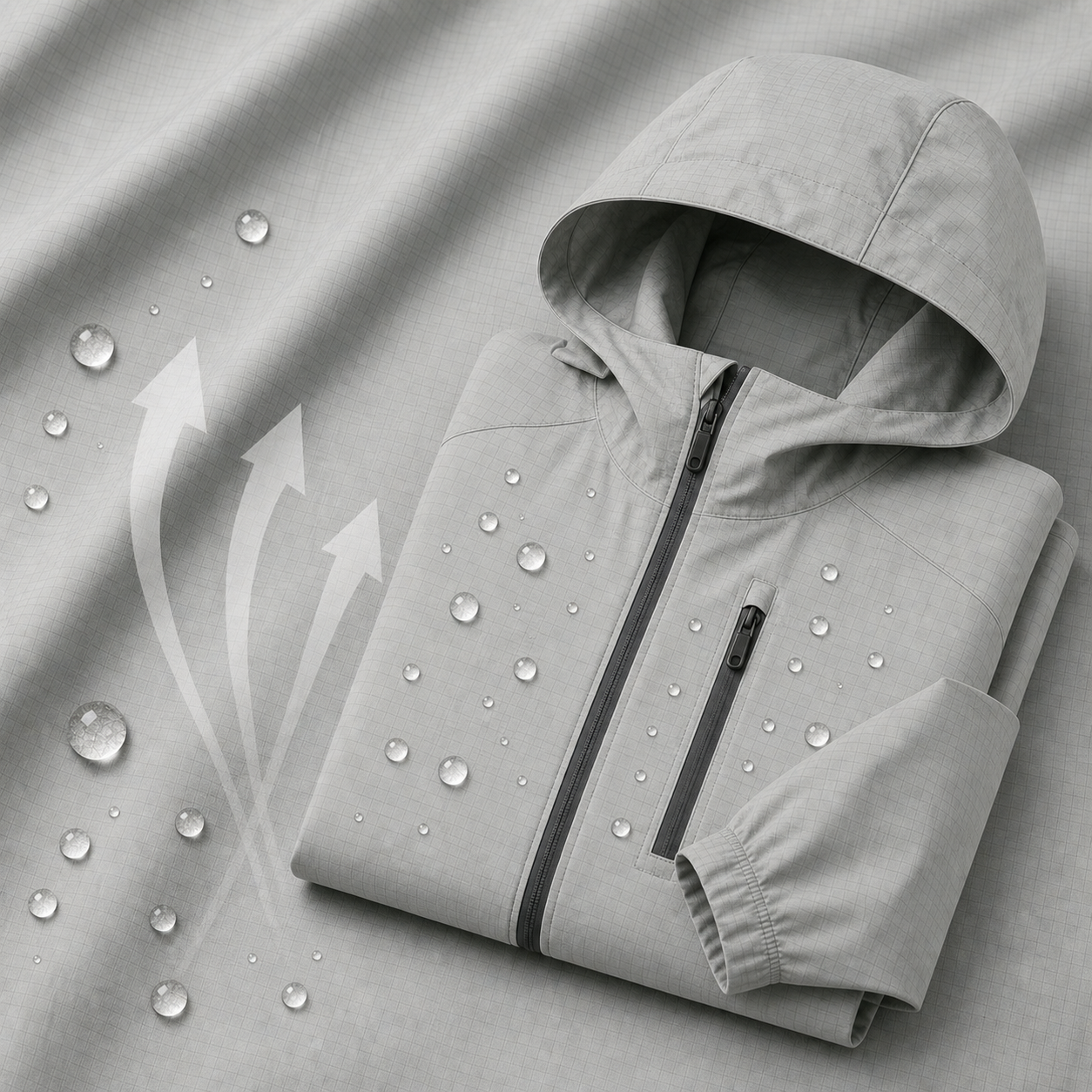 8500F Nylon TPU Laminated Down-Proof Waterproof Shell Fabric | 360GSM | Factory-Direct | Haida