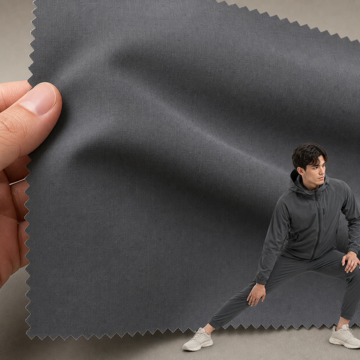 1165M# 3M Moisture-Wicking Nylon Spandex Fabric | 360GSM | Factory-Direct | Haida