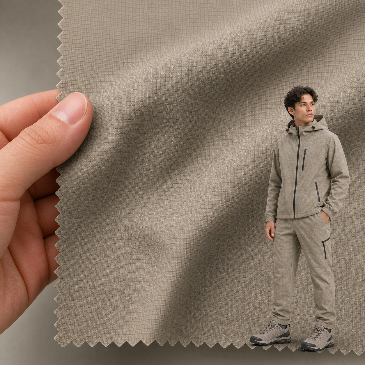 9100# Lightweight Waterproof Nylon Shell Fabric | 360GSM | Factory-Direct | Haida