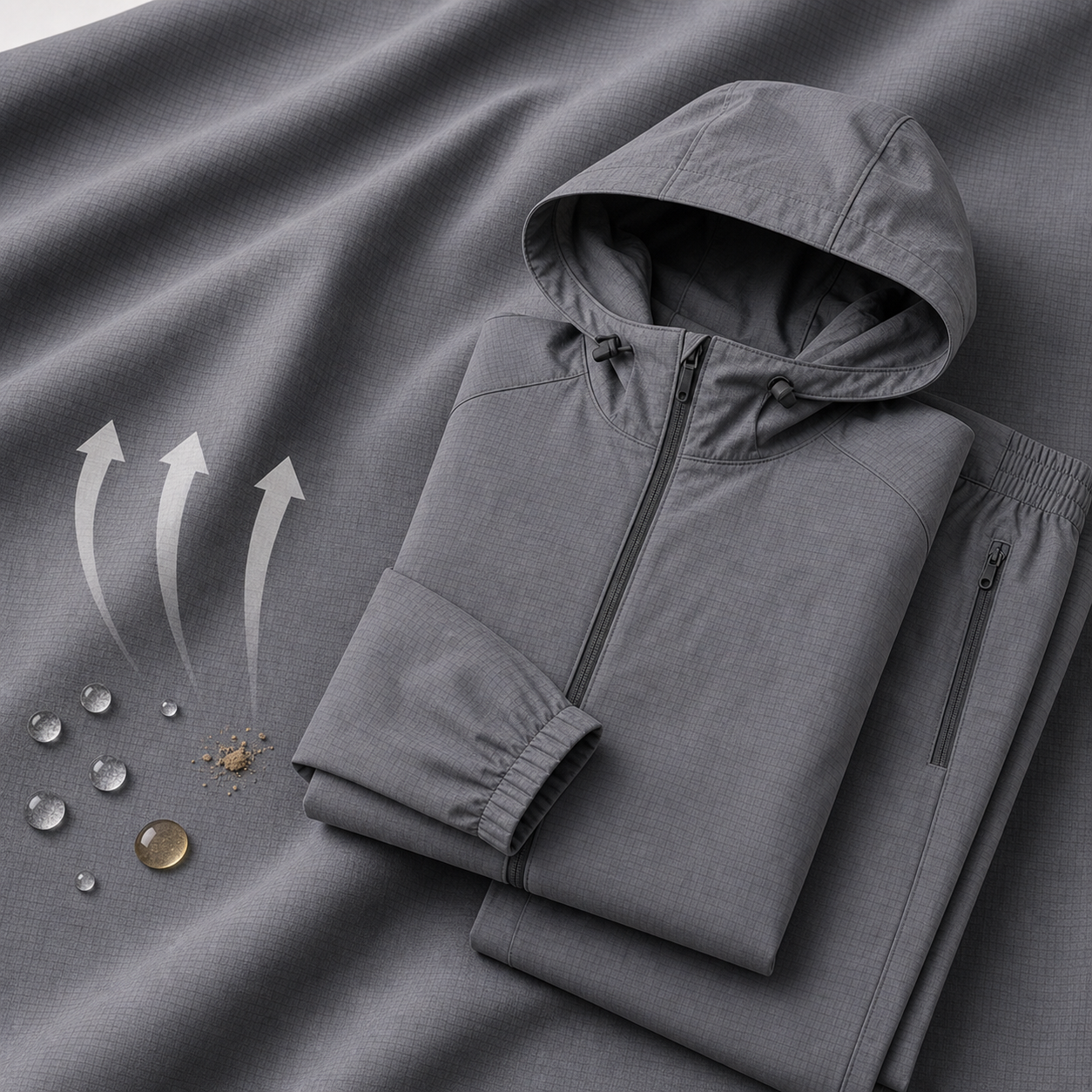 1165T# Triple-Protection Velour Fabric | 360GSM | 4-Way Stretch | Factory-Direct | Haida