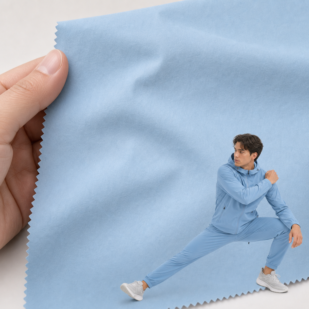 1190# ZETA 4-Way Stretch Knit Fabric | 360GSM | Factory-Direct | Haida