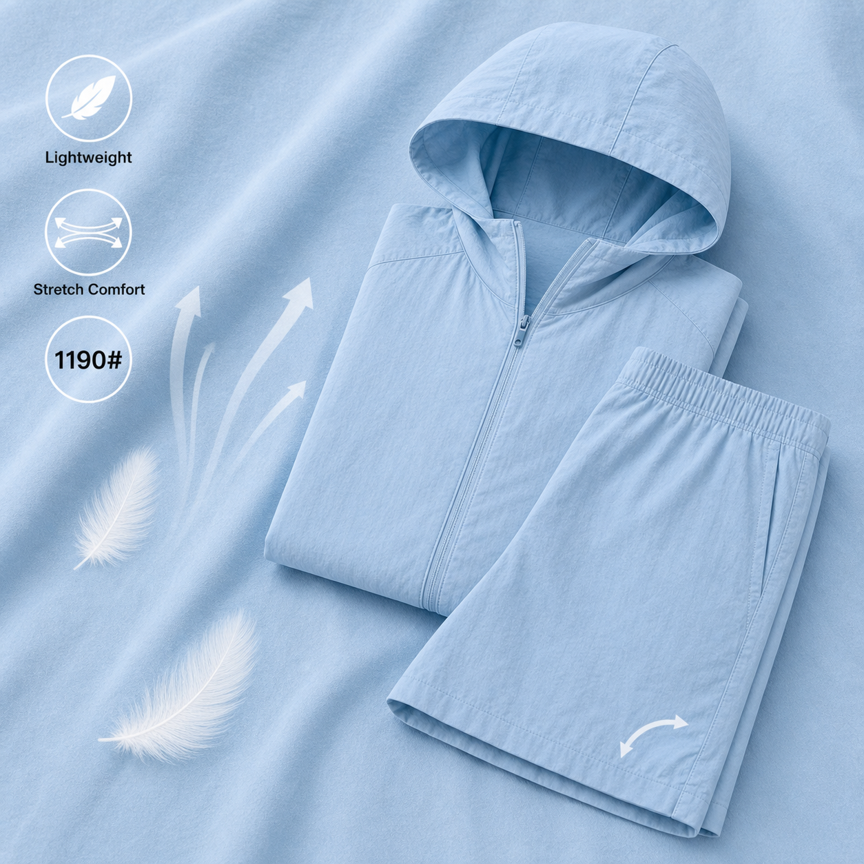 1190# ZETA 4-Way Stretch Knit Fabric | 360GSM | Factory-Direct | Haida