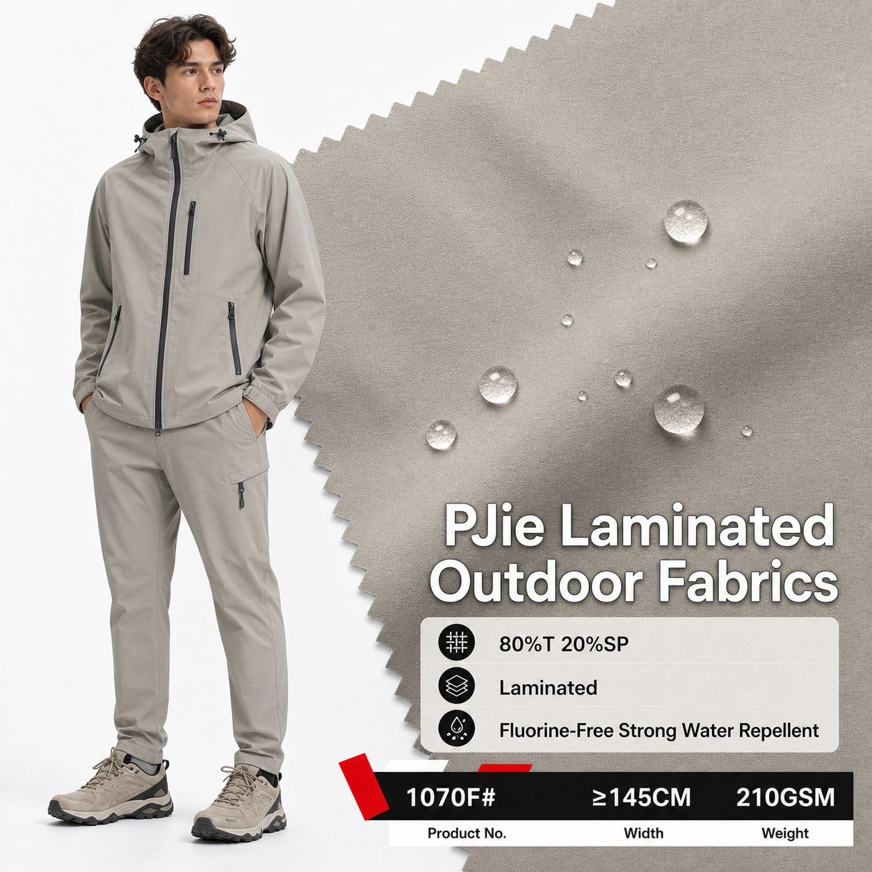 1070F# Stretch 8-Wale Waffle Corn Velour Fabric | 360GSM | Factory-Direct | Haida
