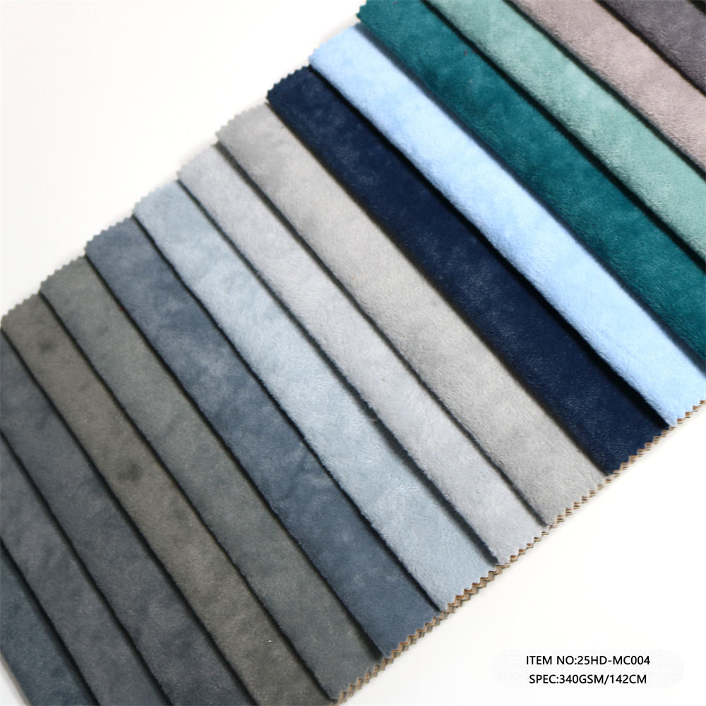 Mosha Velvet Upholstery Fabric 400 GSM (400g/㎡) | Factory-Direct | Haida Textile