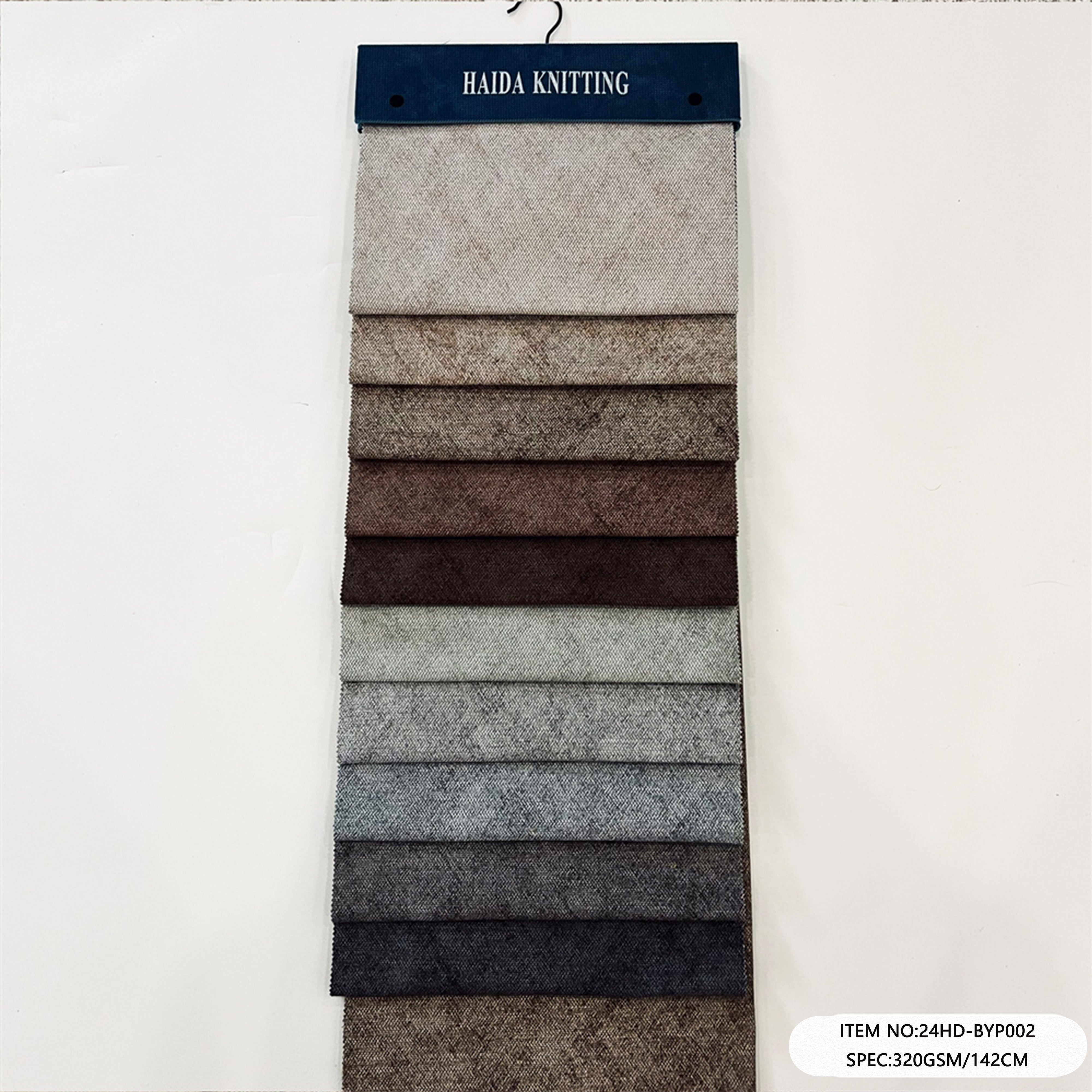 24HD-BYP002 (ARMANI) OEKO-Certified Black Printed Yard Fabric 360 GSM (360g/㎡) | Multi-Use | Factory-Direct | Haida Textile