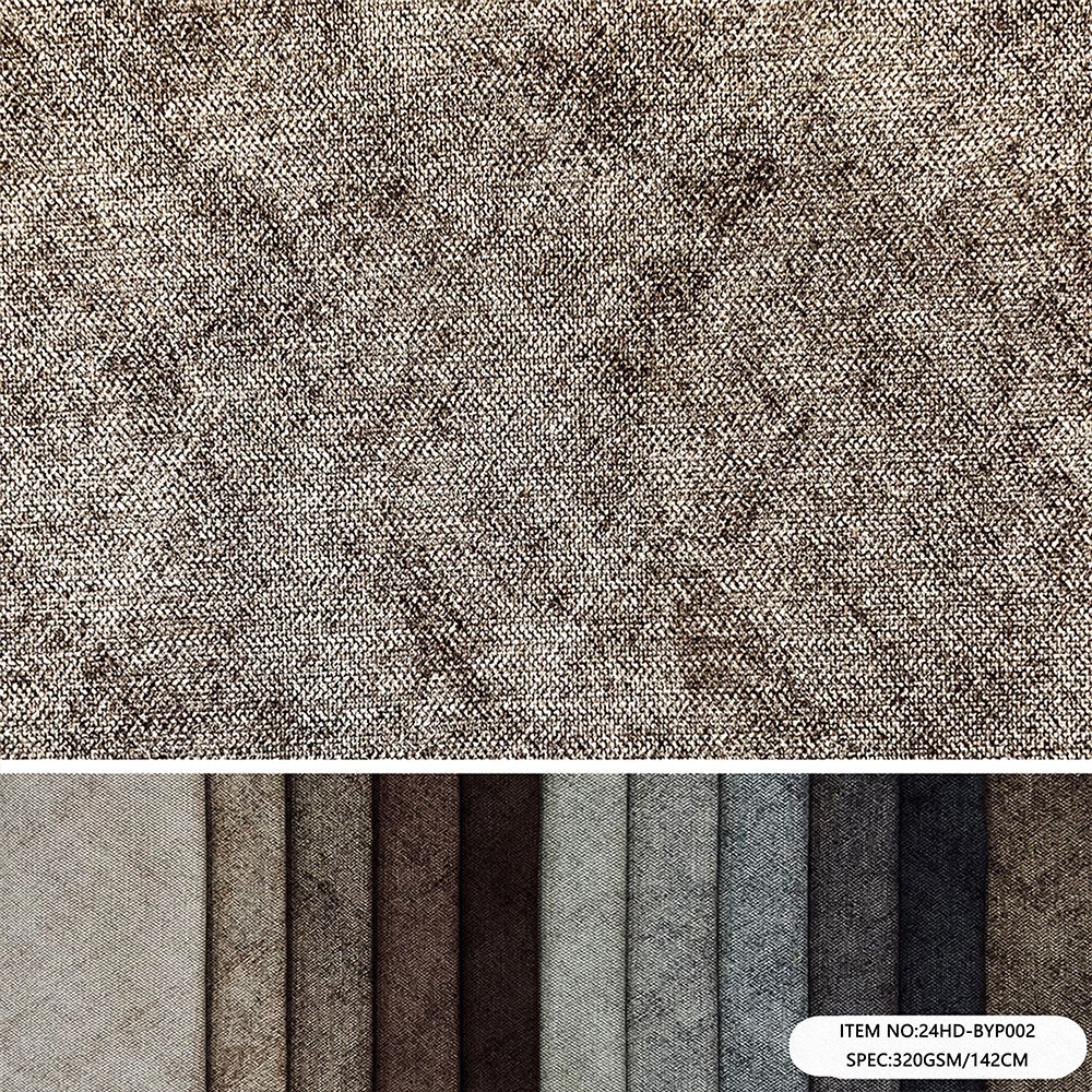 24HD-BYP002 (ARMANI) OEKO-Certified Black Printed Yard Fabric 360 GSM (360g/㎡) | Multi-Use | Factory-Direct | Haida Textile
