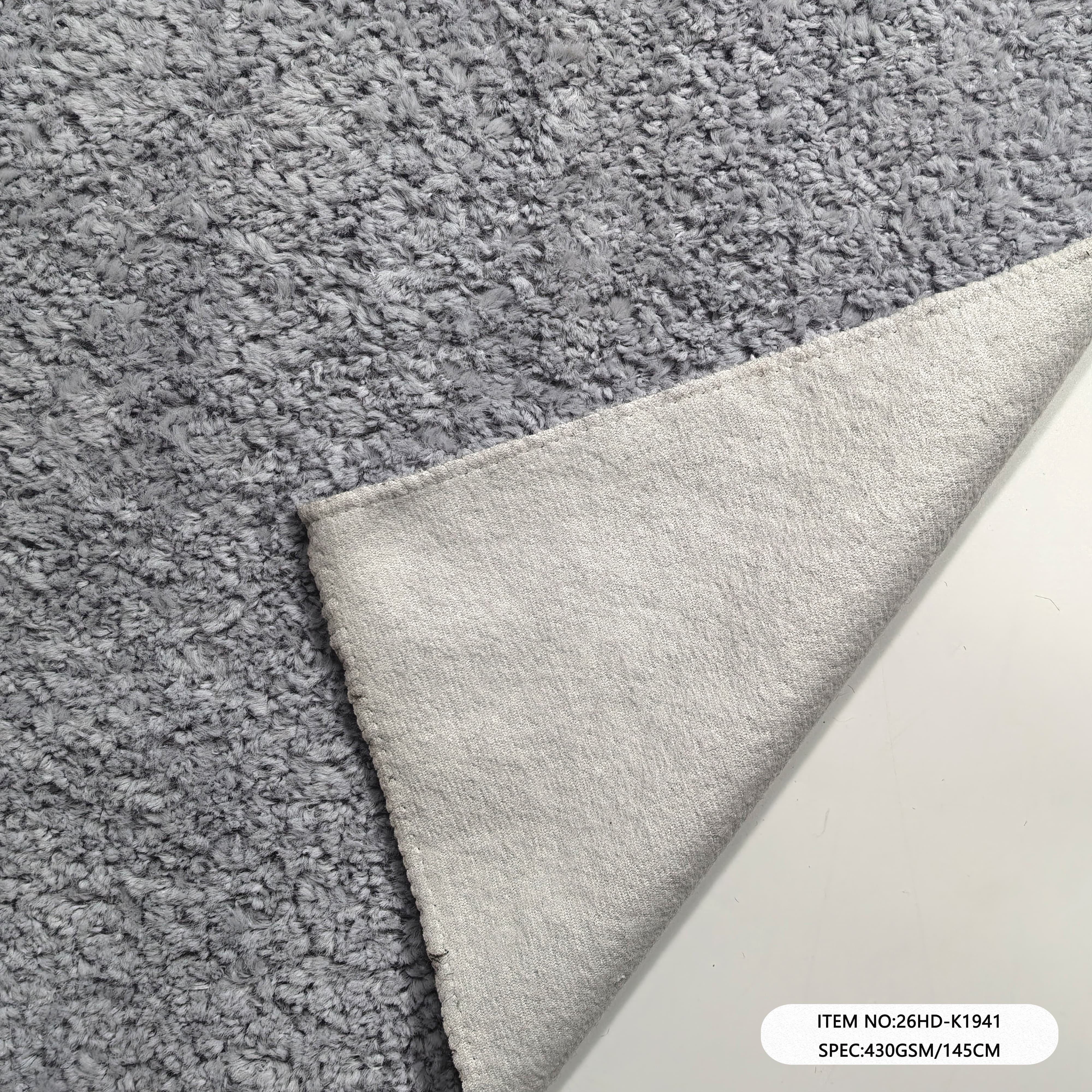 Warp Suede Polyester Plush Velvet Fabric 260 GSM | Factory-Direct | Haida Textile